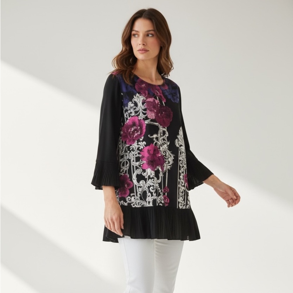 Alfani ladies, blouse, floral, long sleeve medium excellent condition worn once